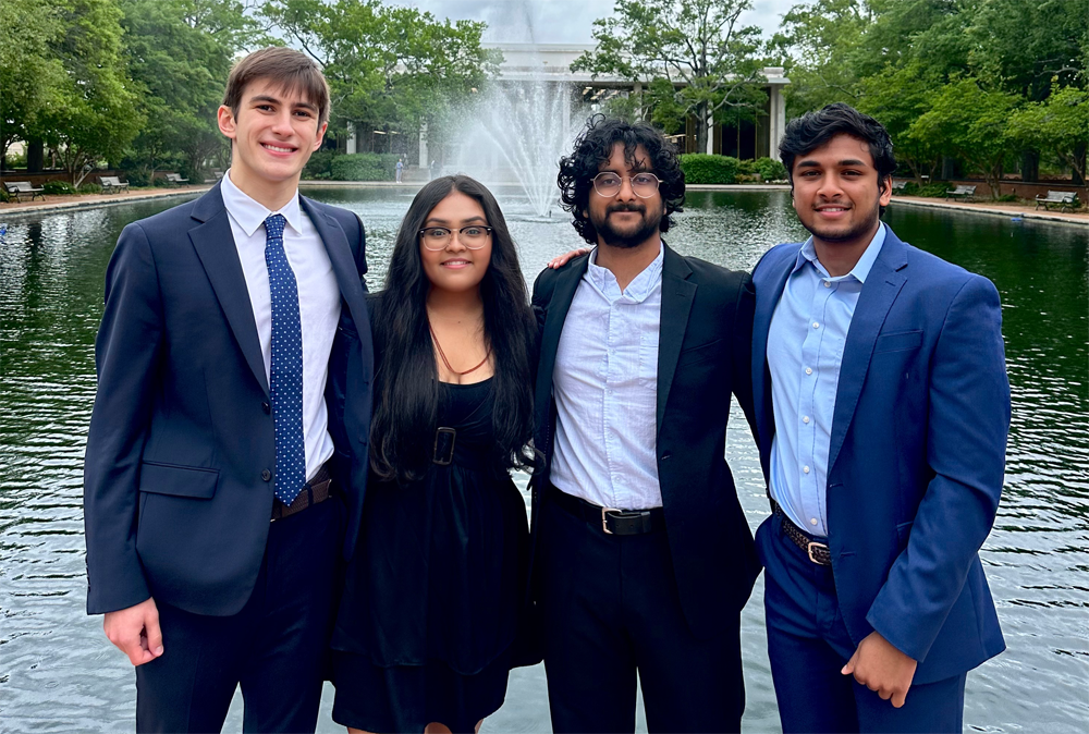 Andrew Pana, Shyam Babu, Karthik Rangavajhula and Sanskruti Patel