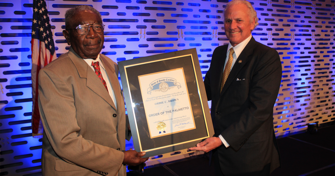 Retiring coop trustee receives Order of the Palmetto Electric