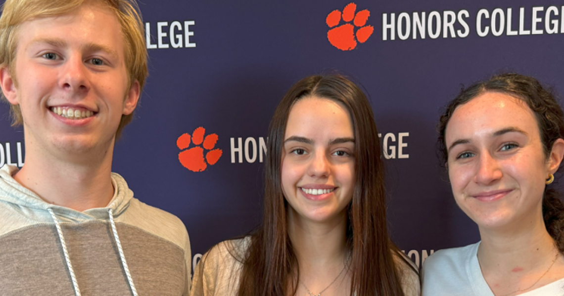 From left: Ryan Mehlem, Natalia Nortz and Mercy Crapps