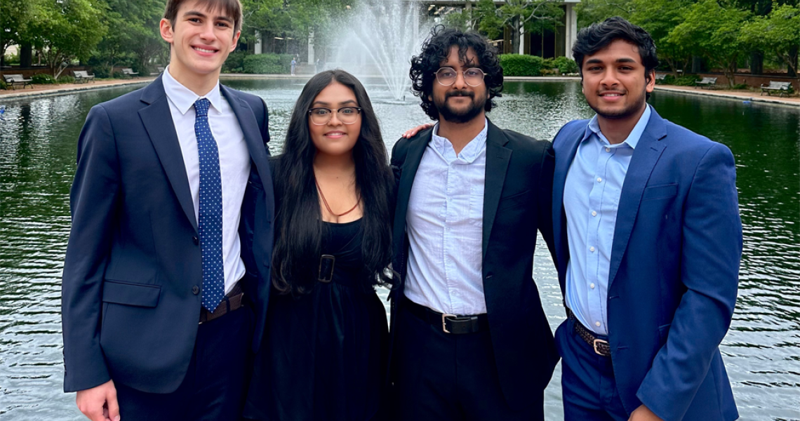 Andrew Pana, Sanskruti Patel, Karthik Rangavajhula and Shyam Babu