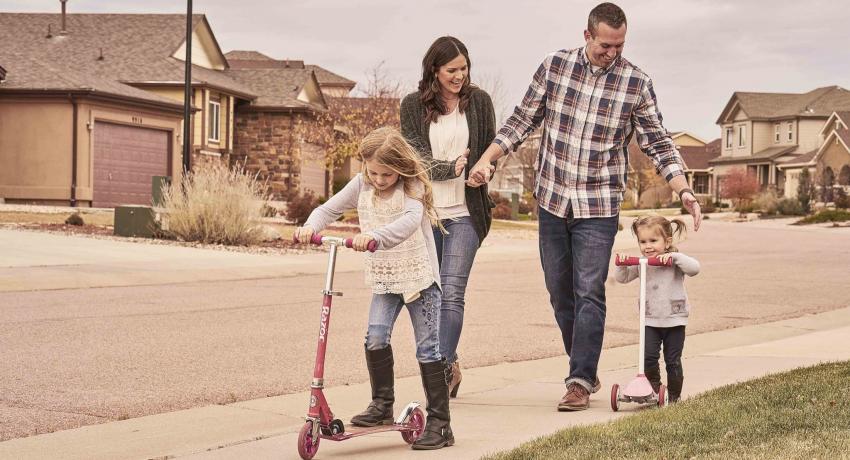 Family Scootering