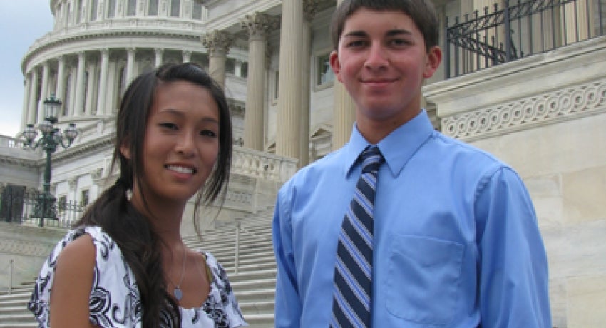 Aimi Nguyen and Peter Barfield represented Horry Electric Cooperative at the 2010 Electric Cooperative Youth Tour in June.