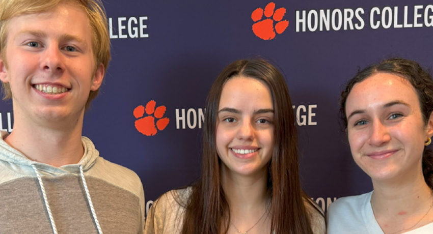 From left: Ryan Mehlem, Natalia Nortz and Mercy Crapps