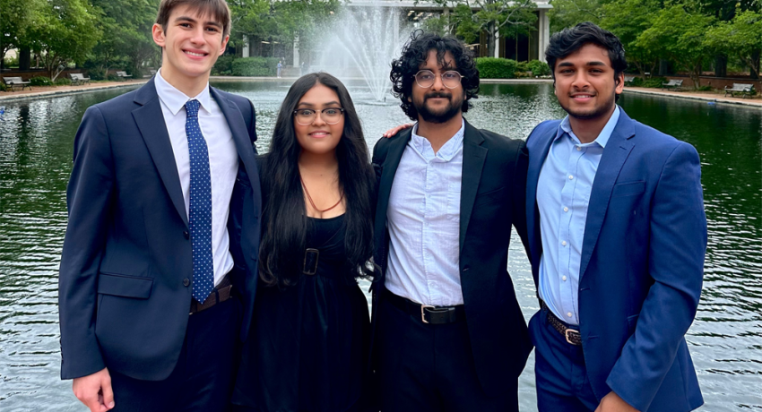 Andrew Pana, Sanskruti Patel, Karthik Rangavajhula and Shyam Babu